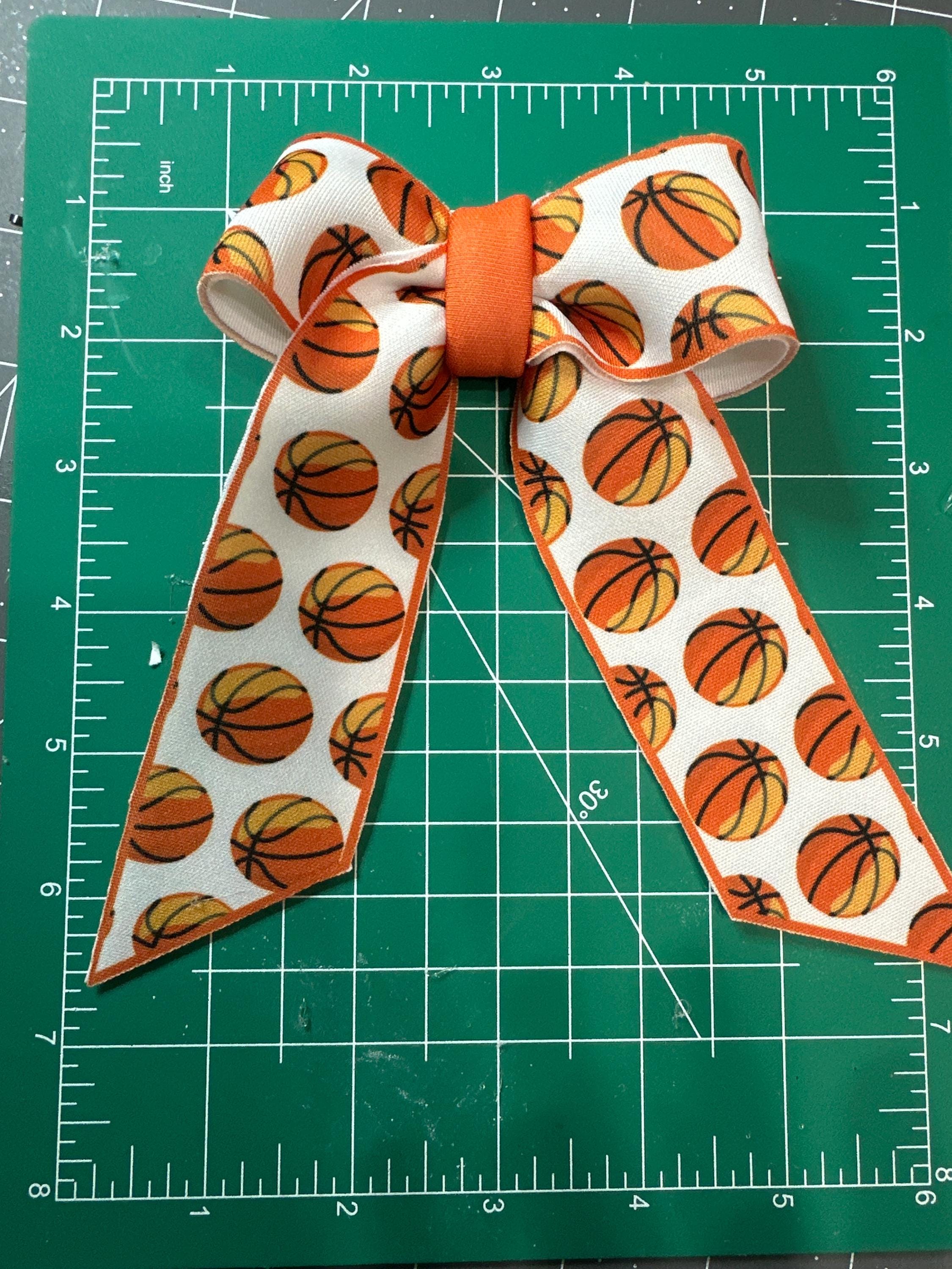 Sports Collection Long Tail Neoprene Hair bow