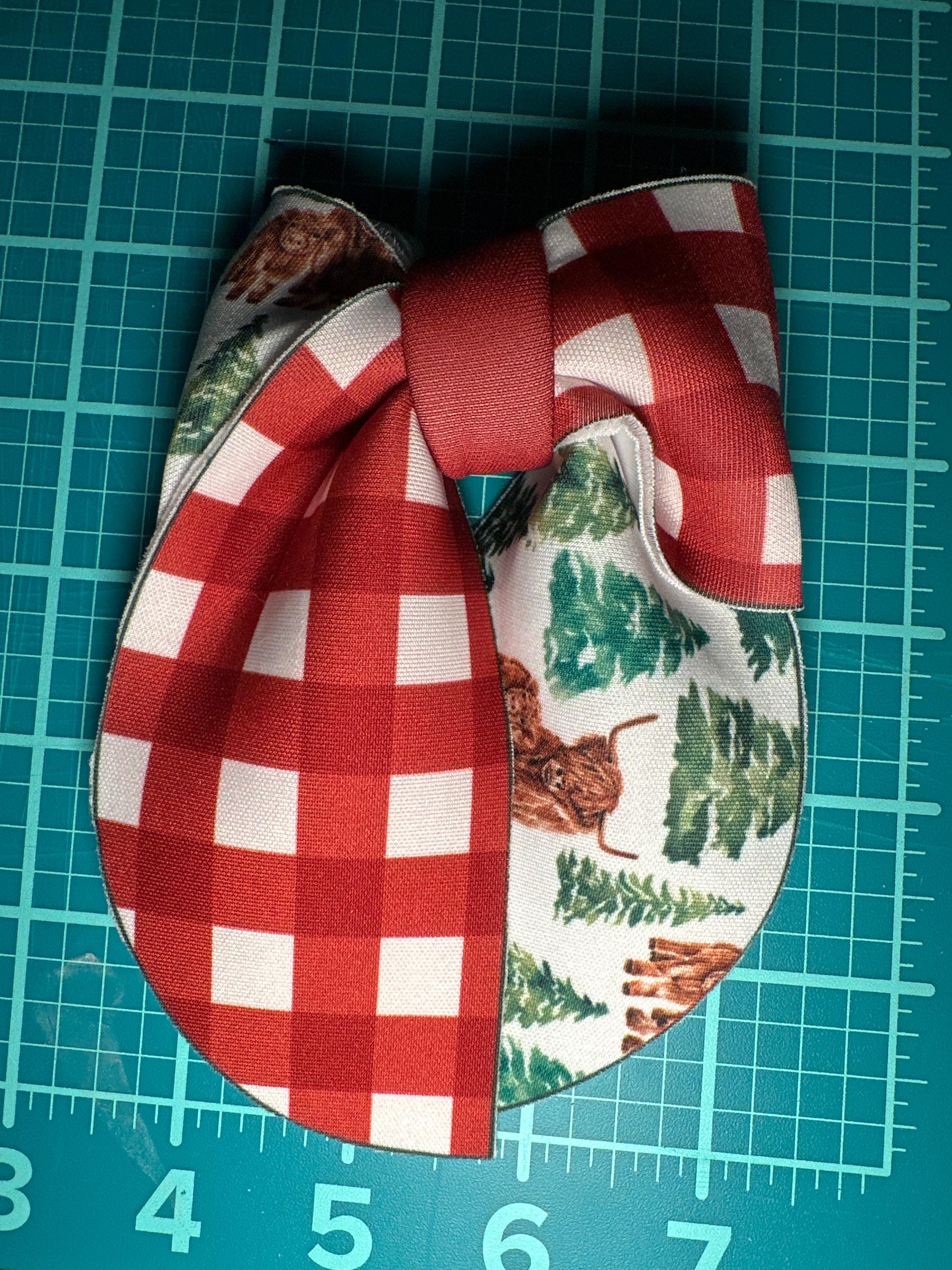 Farmhouse Christmas Sailor Neoprene Hair bow