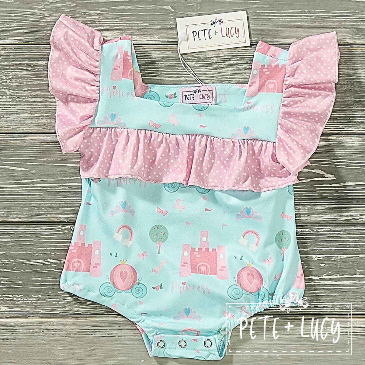 Princess Carriage - Girl Infant Romper