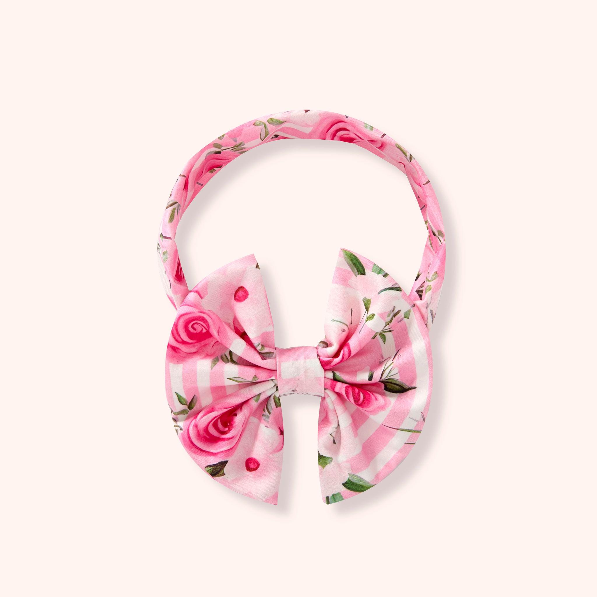 Pink Posies - Bow Headband