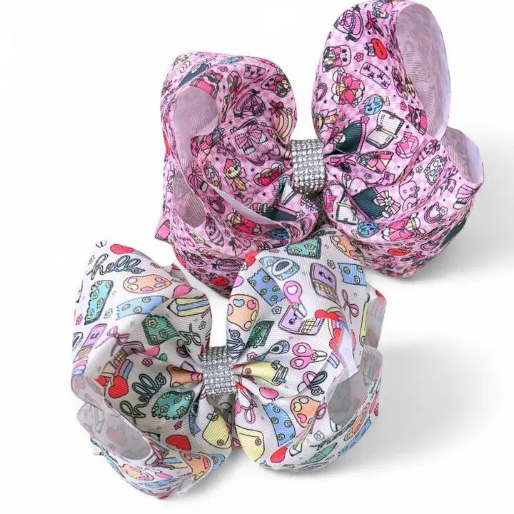 Wide Double Layer Back To School Hair Bow