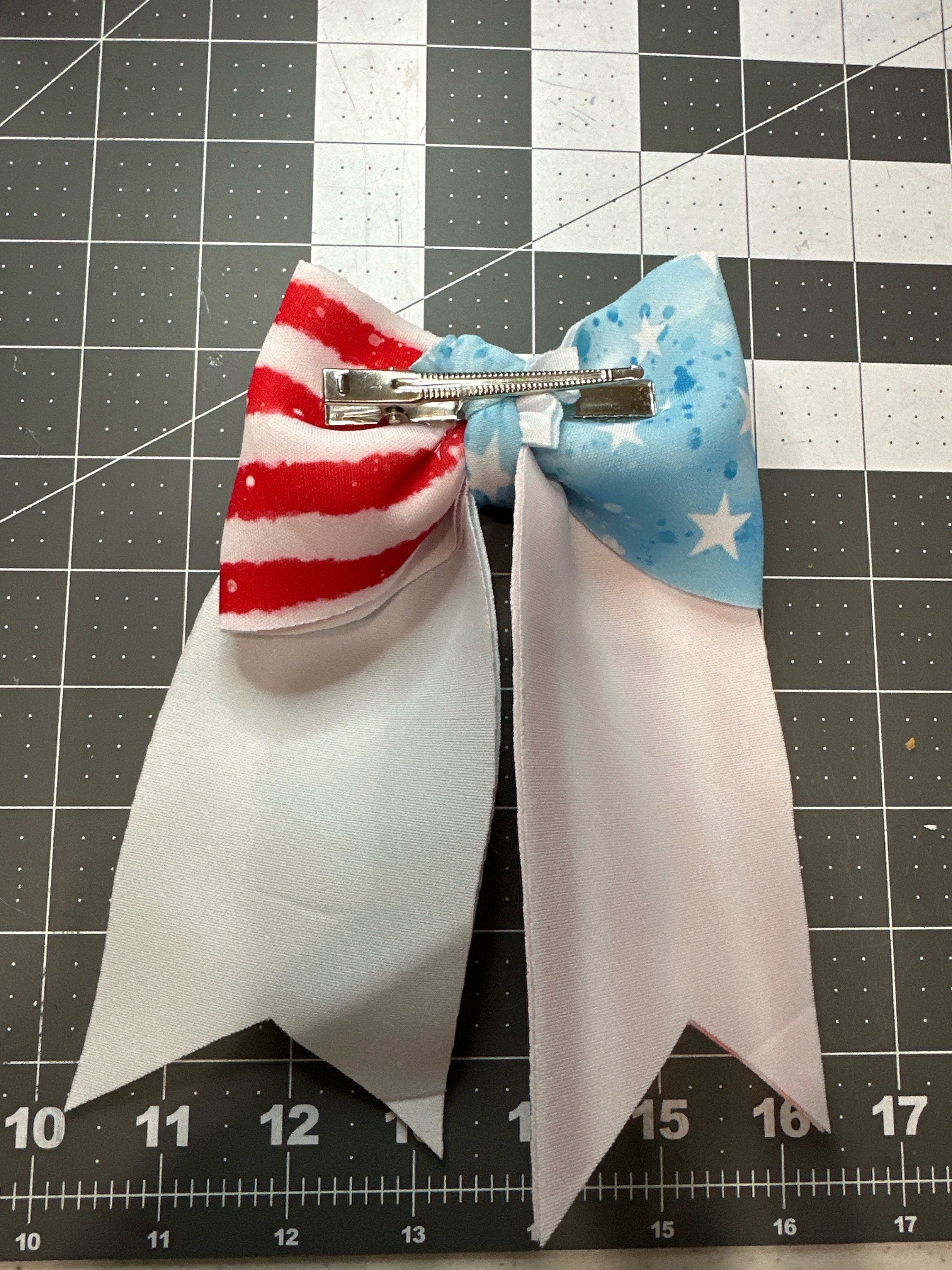 USA Notched Sailor Hair bow
