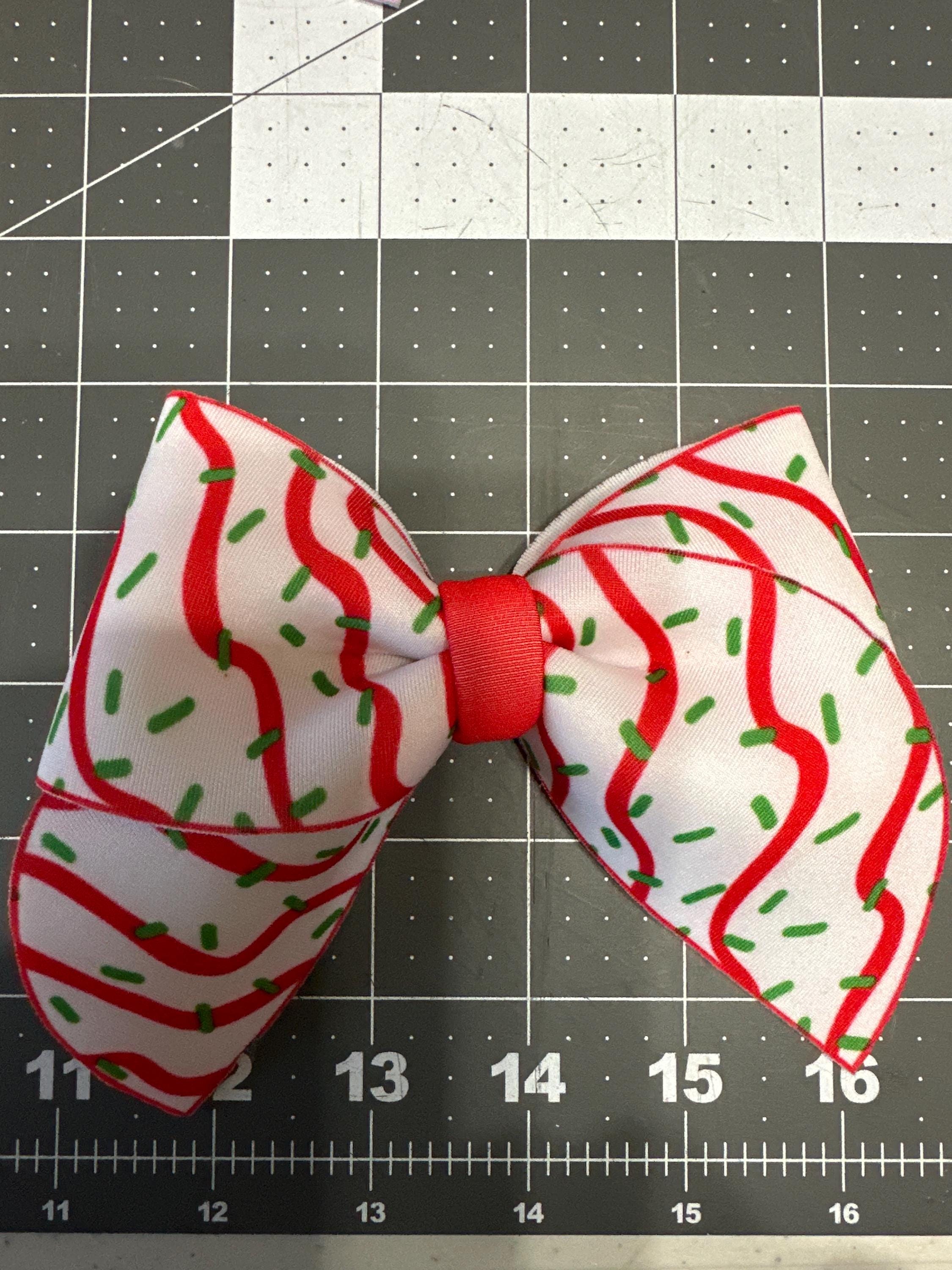 Very Merry Christmas Sailor Neoprene Hair Bows