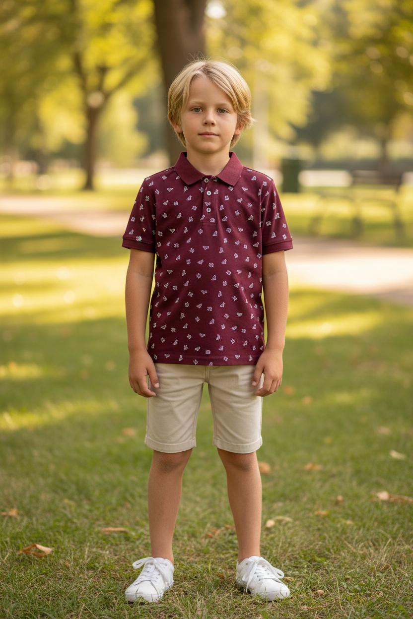 Texas A&M Aggies Repeat Logo Short Sleeve Polo Shirt