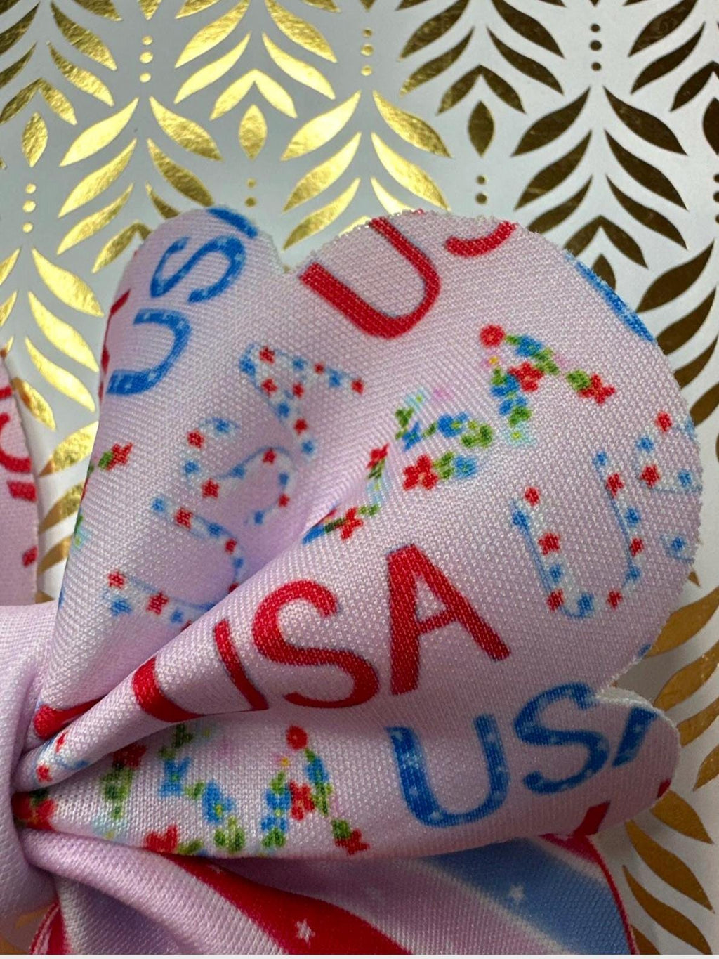 Floral USA Shapes Bubble Neoprene Hair bows
