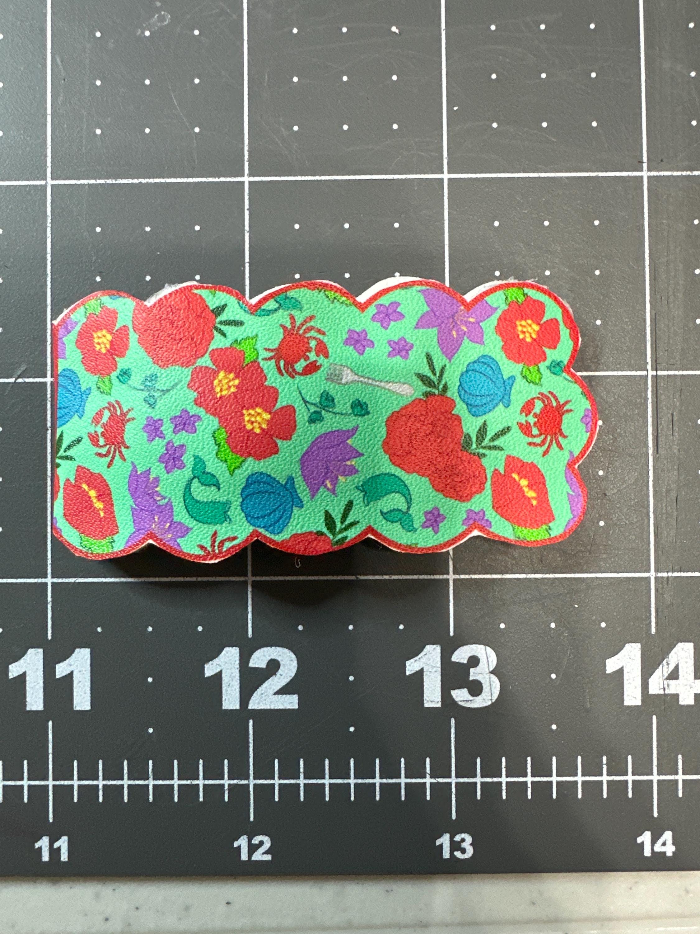 Little Mermaid Faux Leather Hair Clip