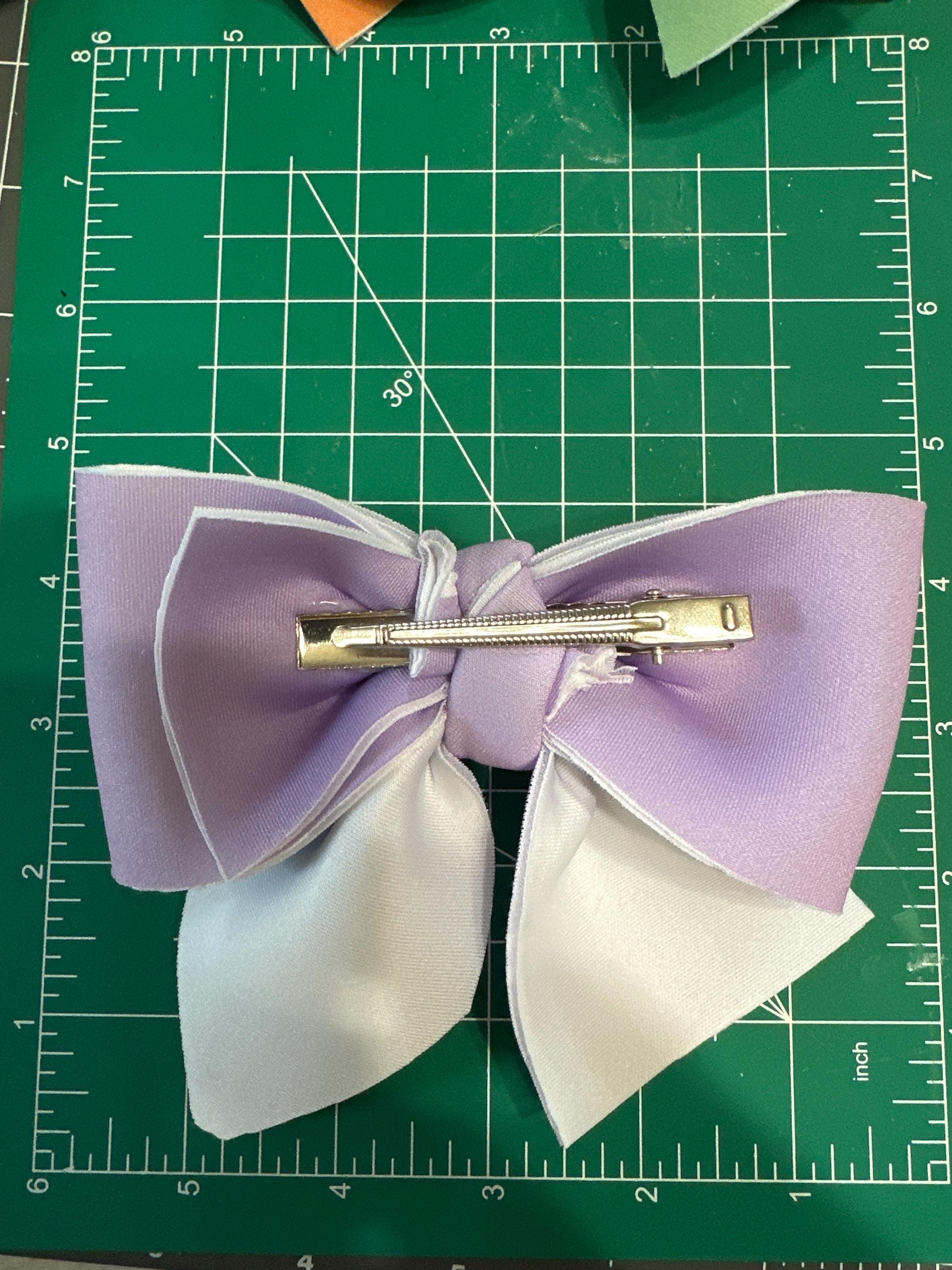 Layered Pastel Crayon Neoprene Hair Bows