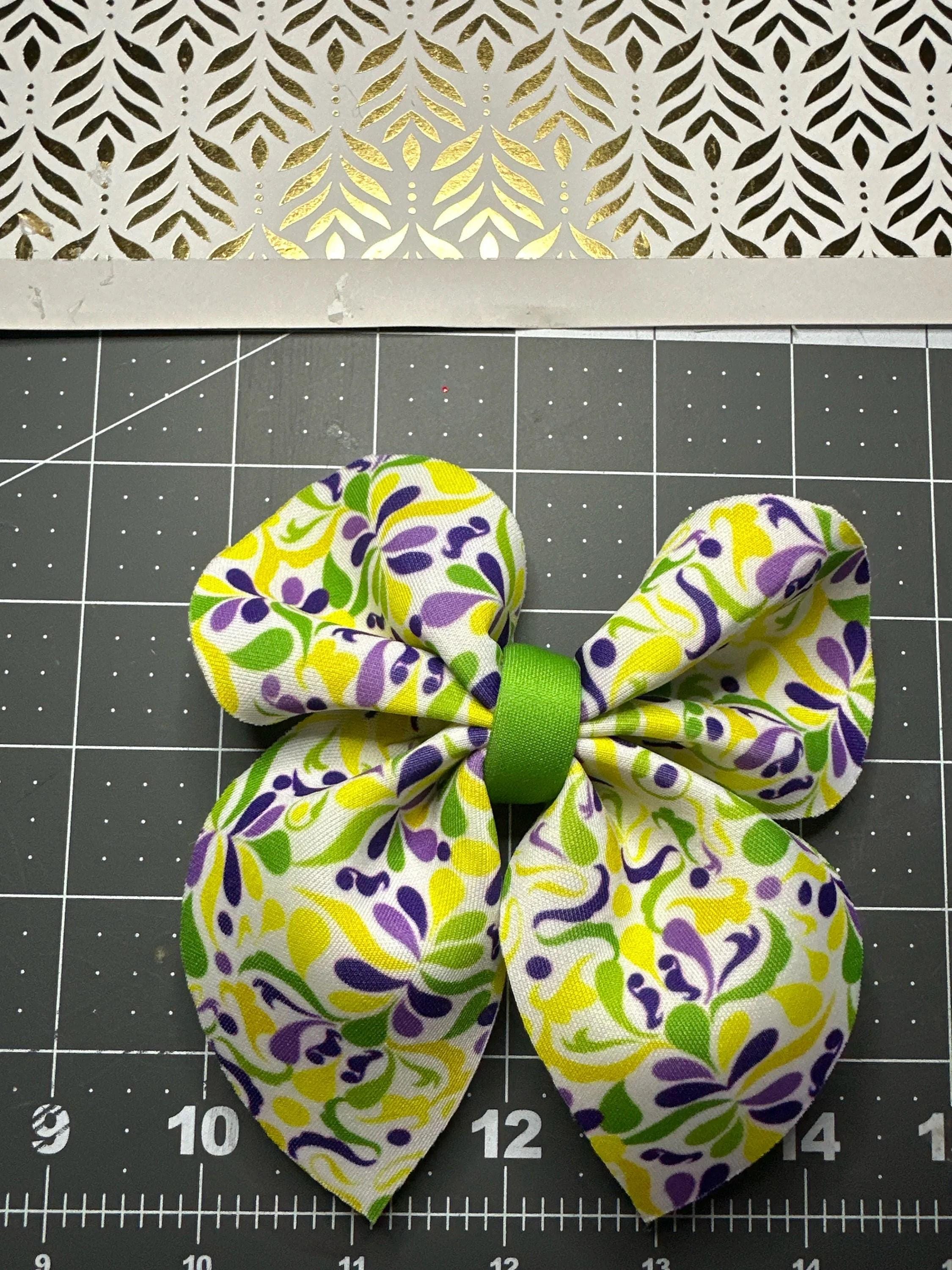 Mardi Gras Bubble Sailor Neoprene Hair Bows
