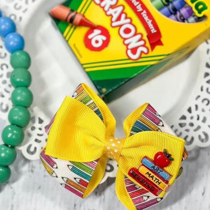 Back to School Hair bows