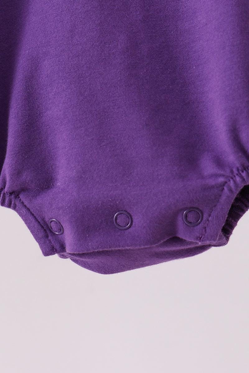 Purple LSU Go Team embroidery bubble