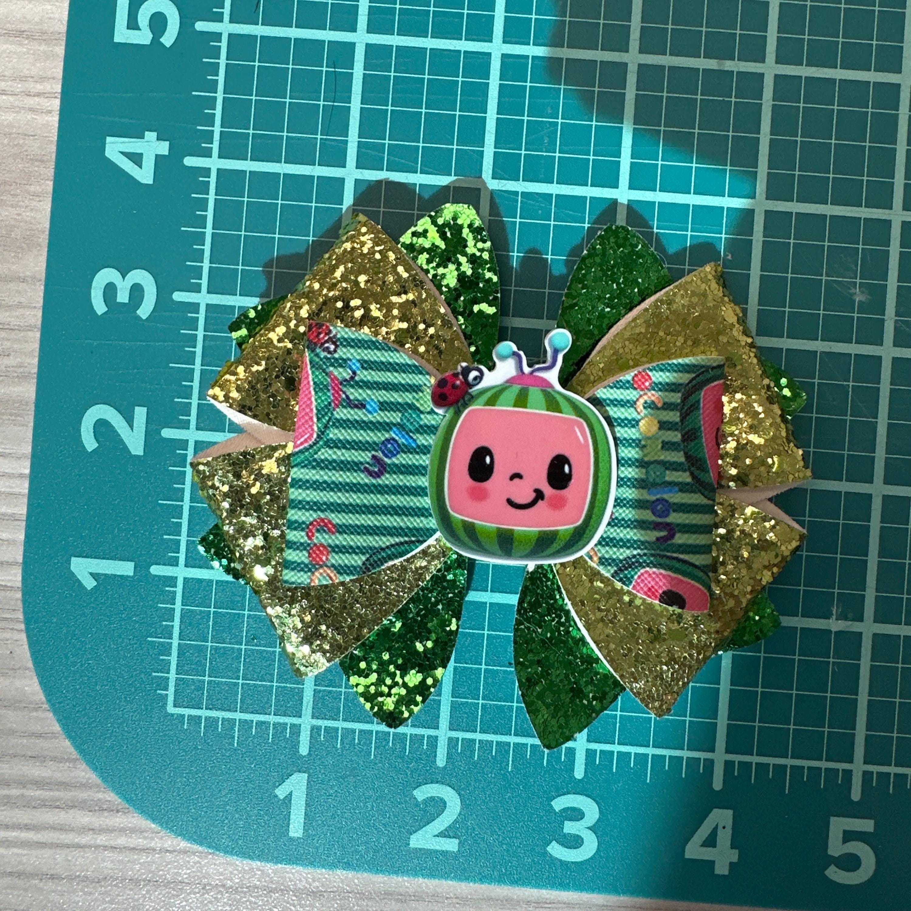 Character Faux Leather Hair bows