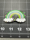 St. Patrick's Day Faux Leather Barrette, Lucky Charms