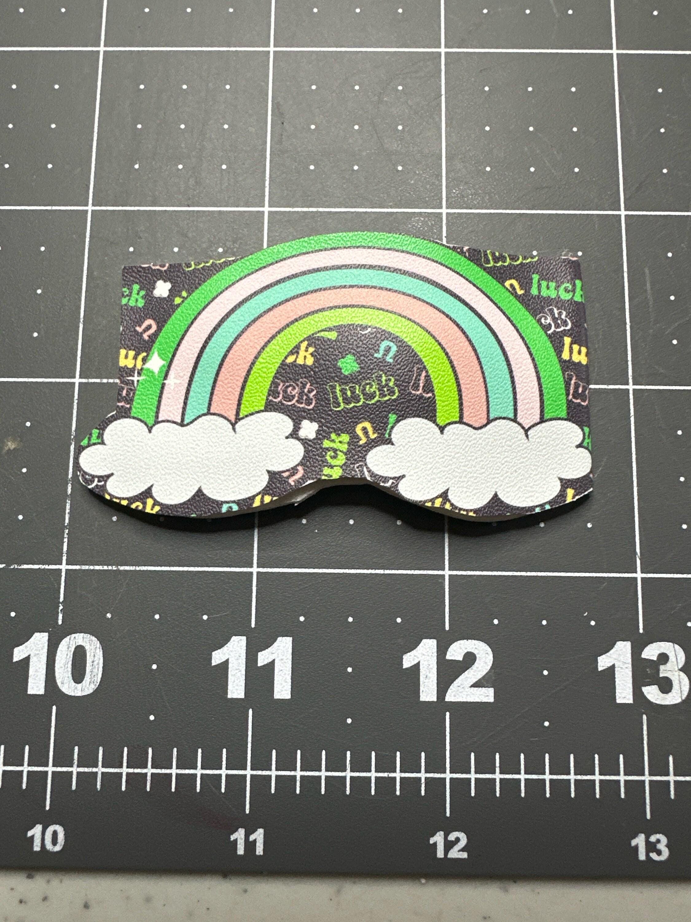 St. Patrick's Day Faux Leather Barrette, Lucky Charms