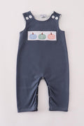 Blue Embroidery Jonjon, fall pumpkins