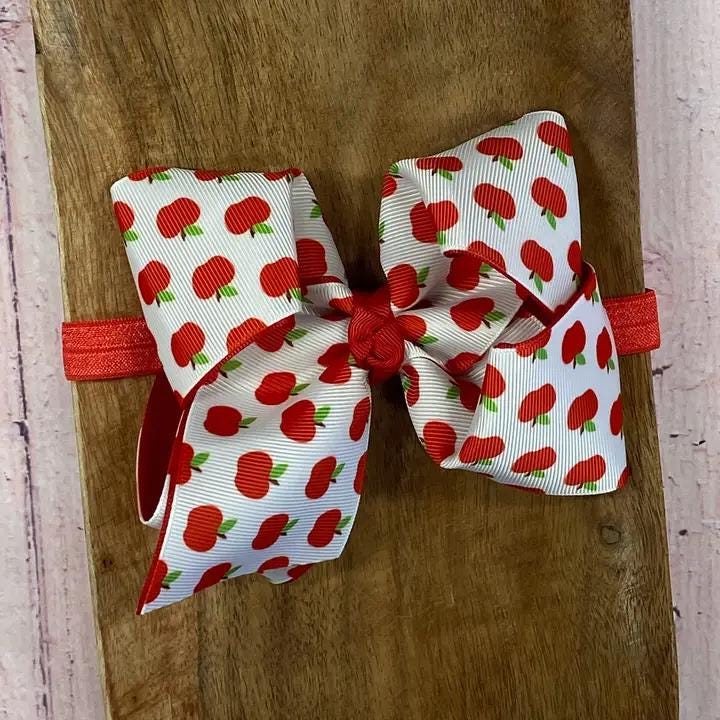 Classic Double Layer Apple Bow Headband