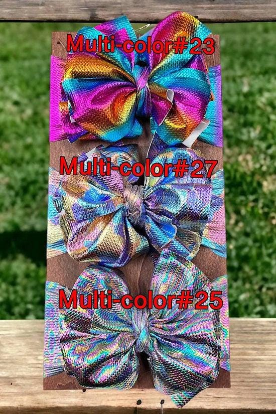 Metallic Big Tassel Printed Baby Fashion Headband