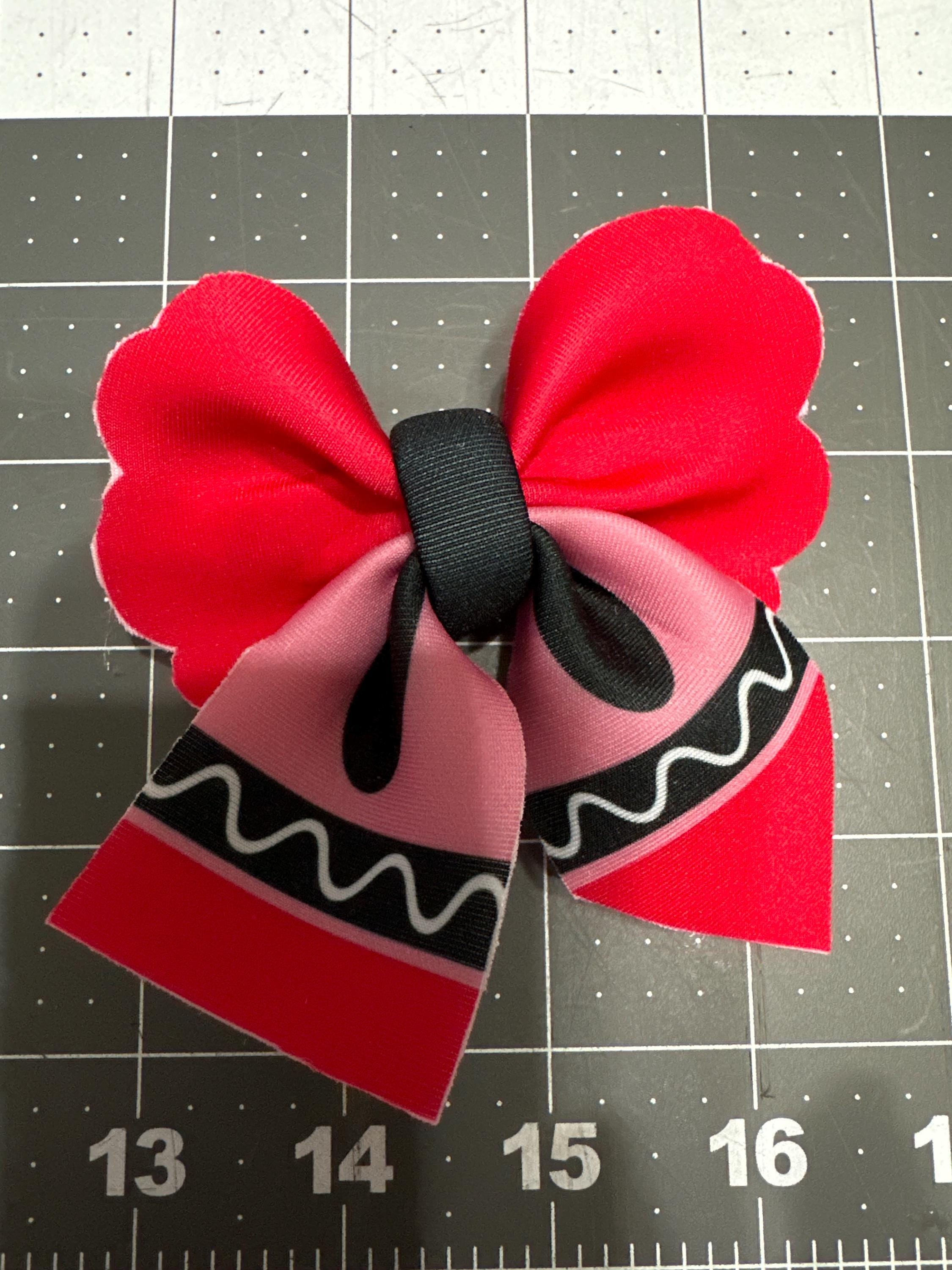 Mini Crayon Bubble Hair bow
