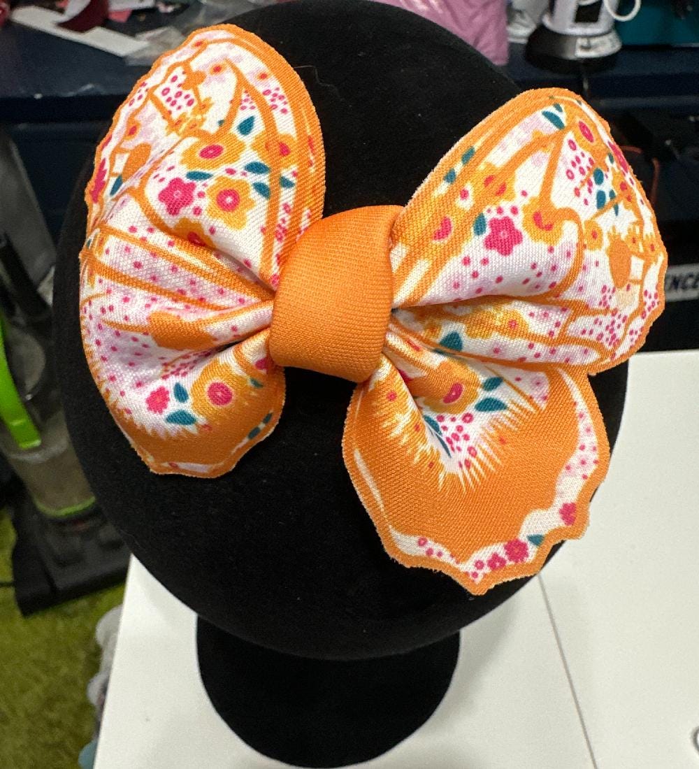 Colorful Butterfly Neoprene Hair bow