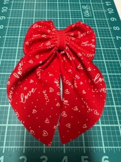 Cupid Struck Flowy Sailor Fabric Hair Bows