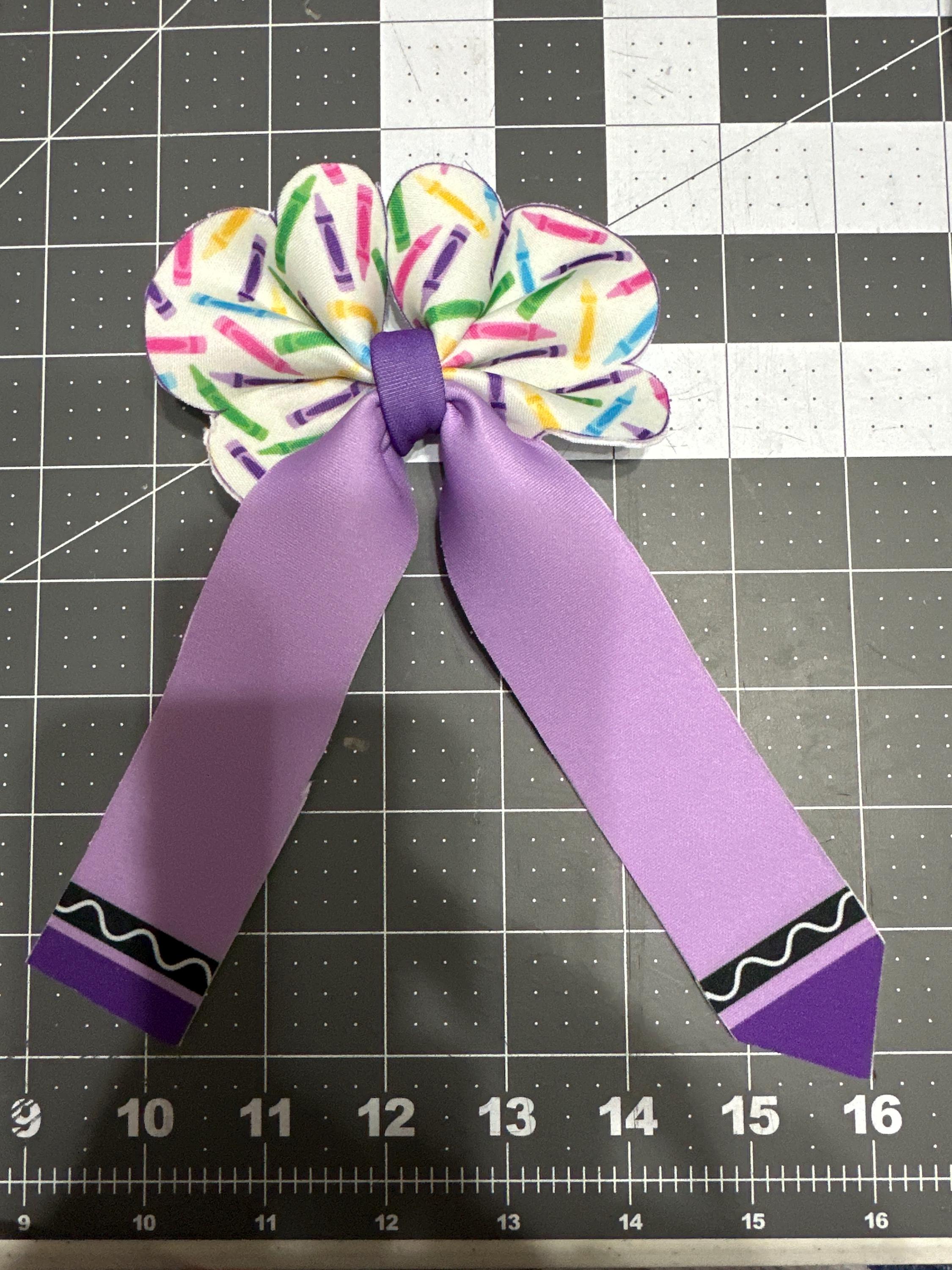 Happy School Days Long Tail Bubble Hair bow