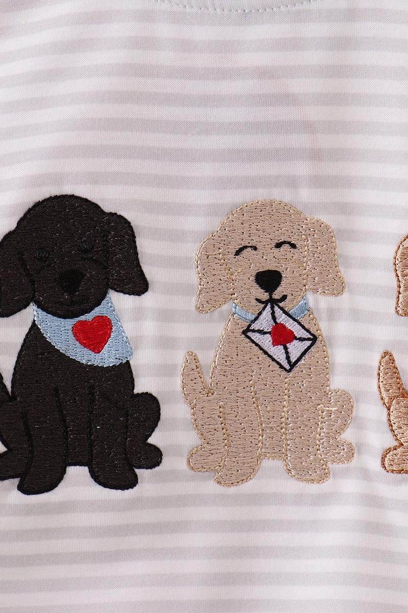 Love Letter puppy embroidery Bubble