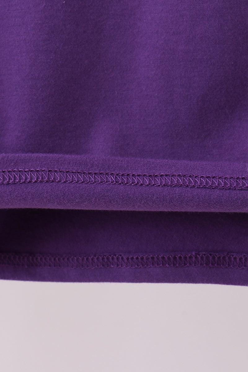 Purple LSU 01 applique top