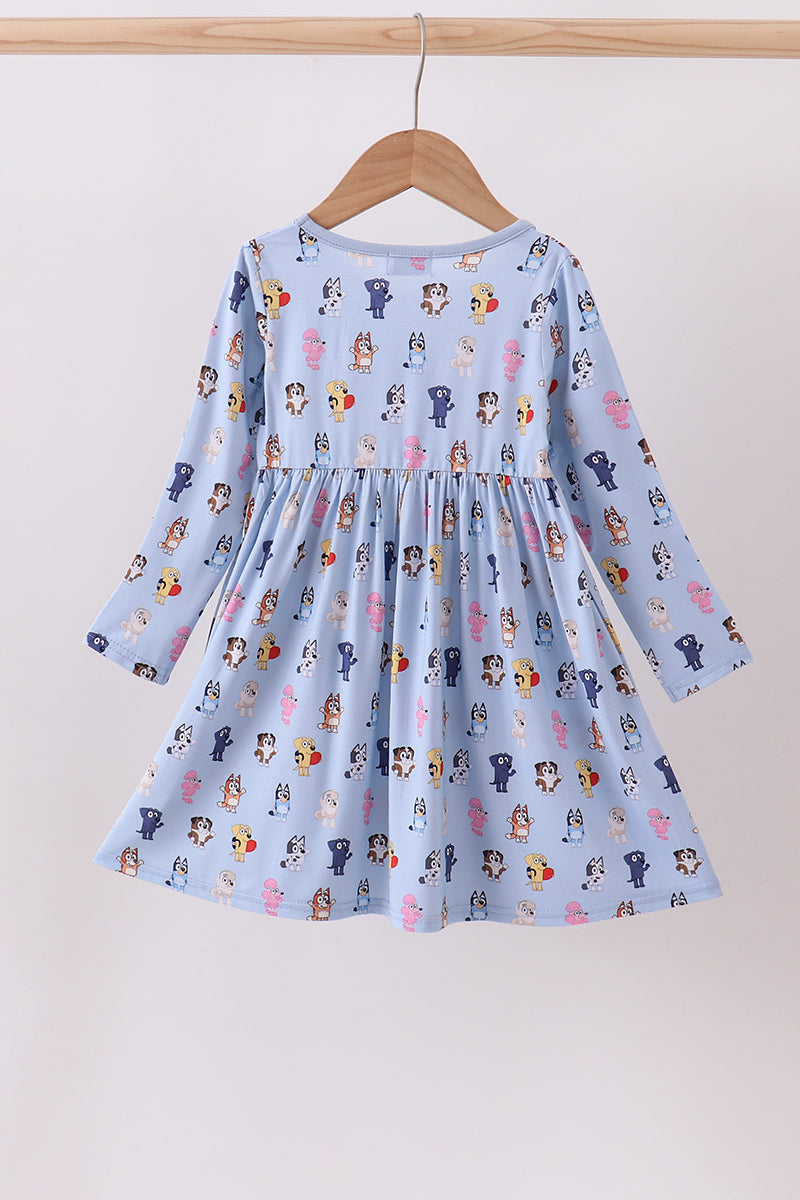 Bluey character print bamboo dress
