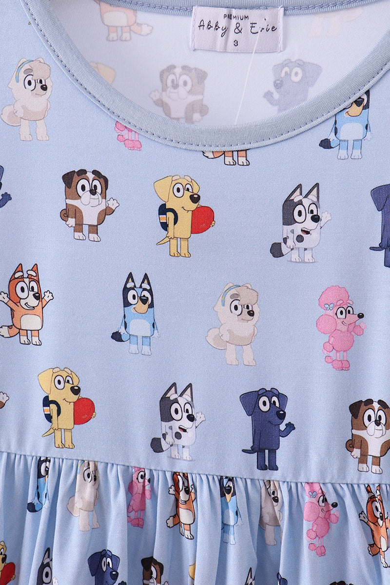 Bluey character print bamboo dress