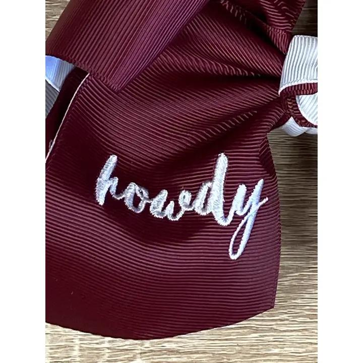 Double Layer School Spirit Hair Bow
