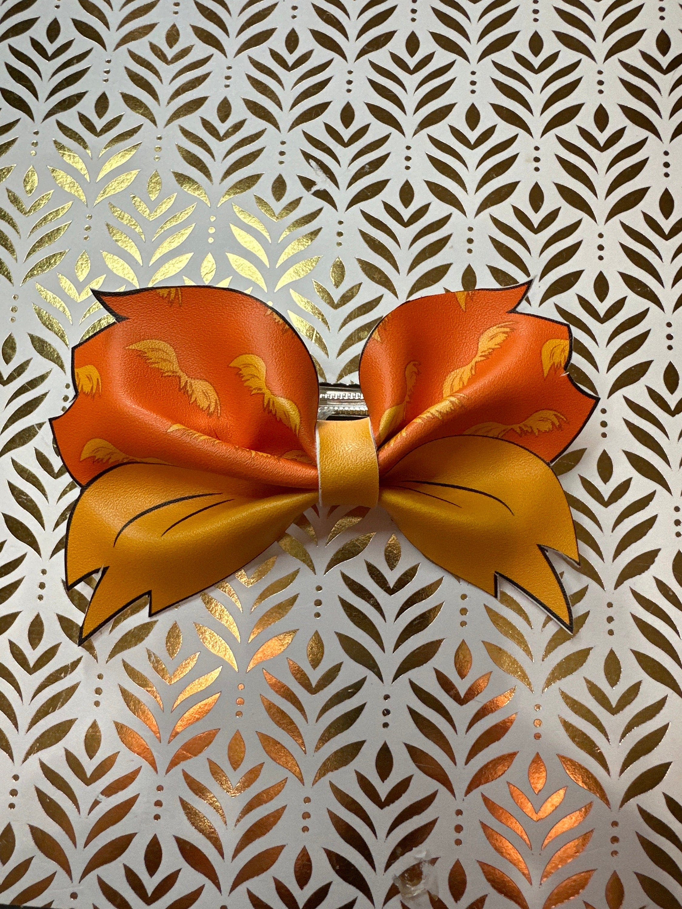 Dr Seuss Faux Leather Hair bows