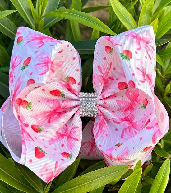 Coquette & Strawberry Printed Hair Bows