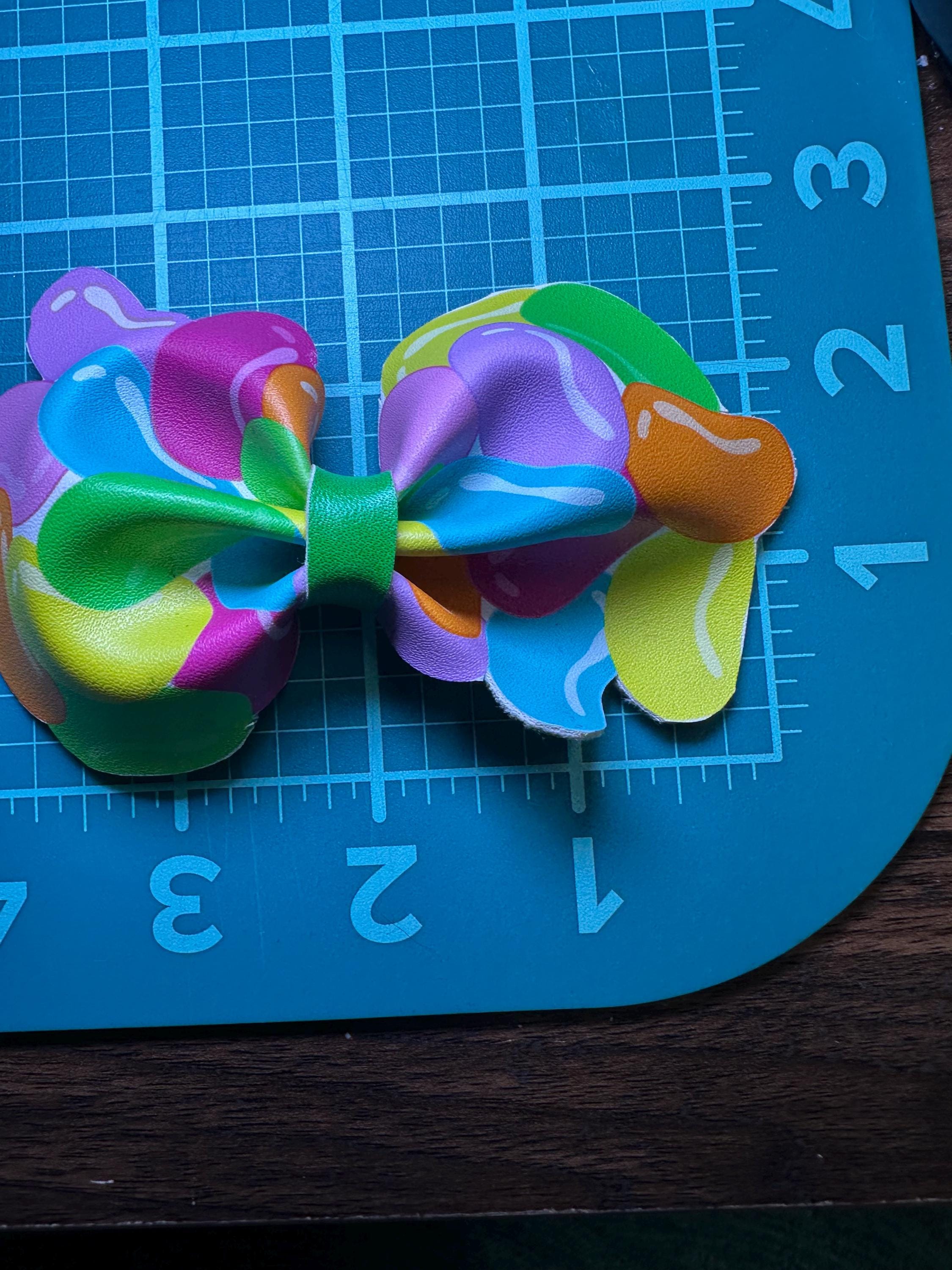 Easter Sweet Treats Faux Leather Hair bows