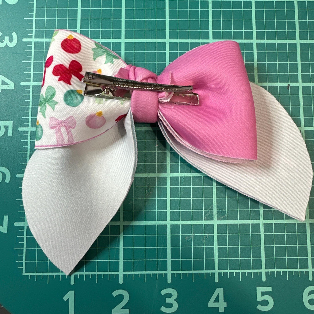 Retro Christmas Sailor Neoprene Hair Bows
