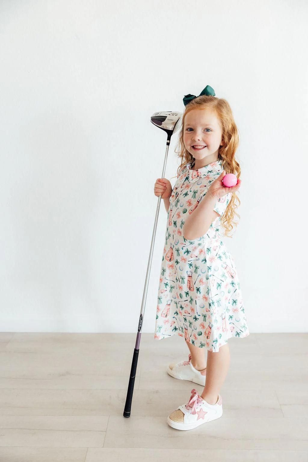 Birdies & Bows Short Sleeve Polo Dress