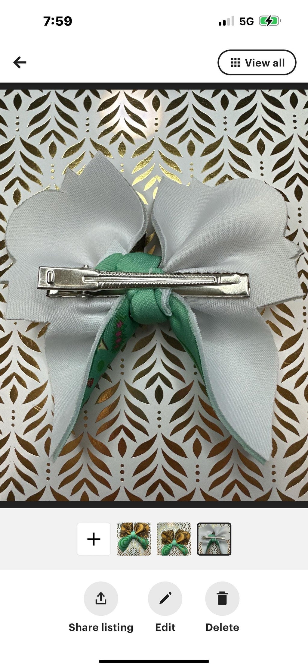 Moana Bubble Hair bow