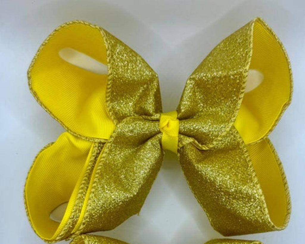 Gold Sparkle Bow