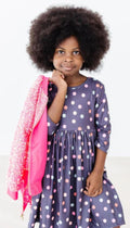 City Girl 3/4 Sleeve Twirl Dress