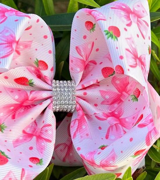Coquette & Strawberry Printed Hair Bows