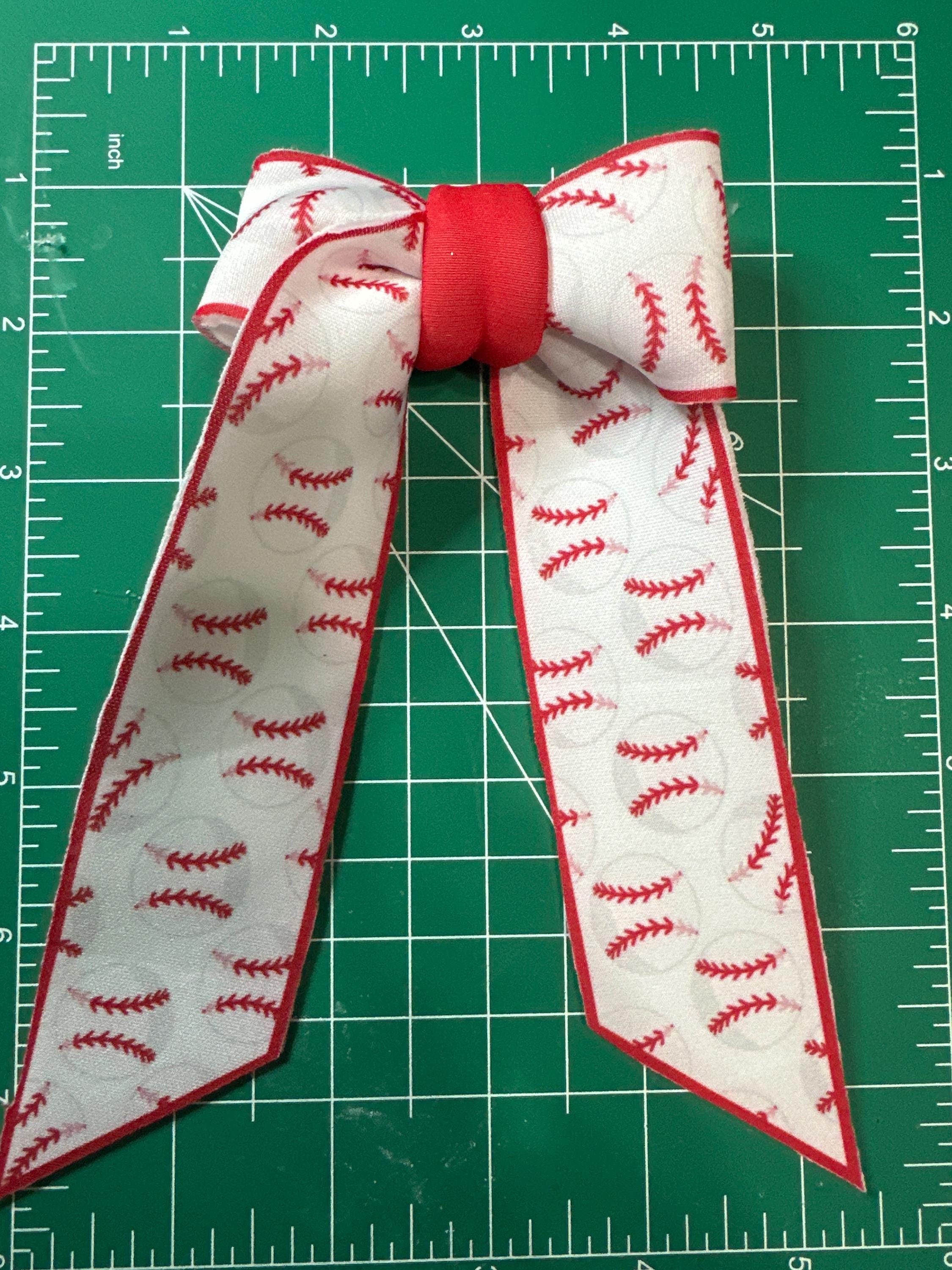Sports Collection Long Tail Neoprene Hair bow
