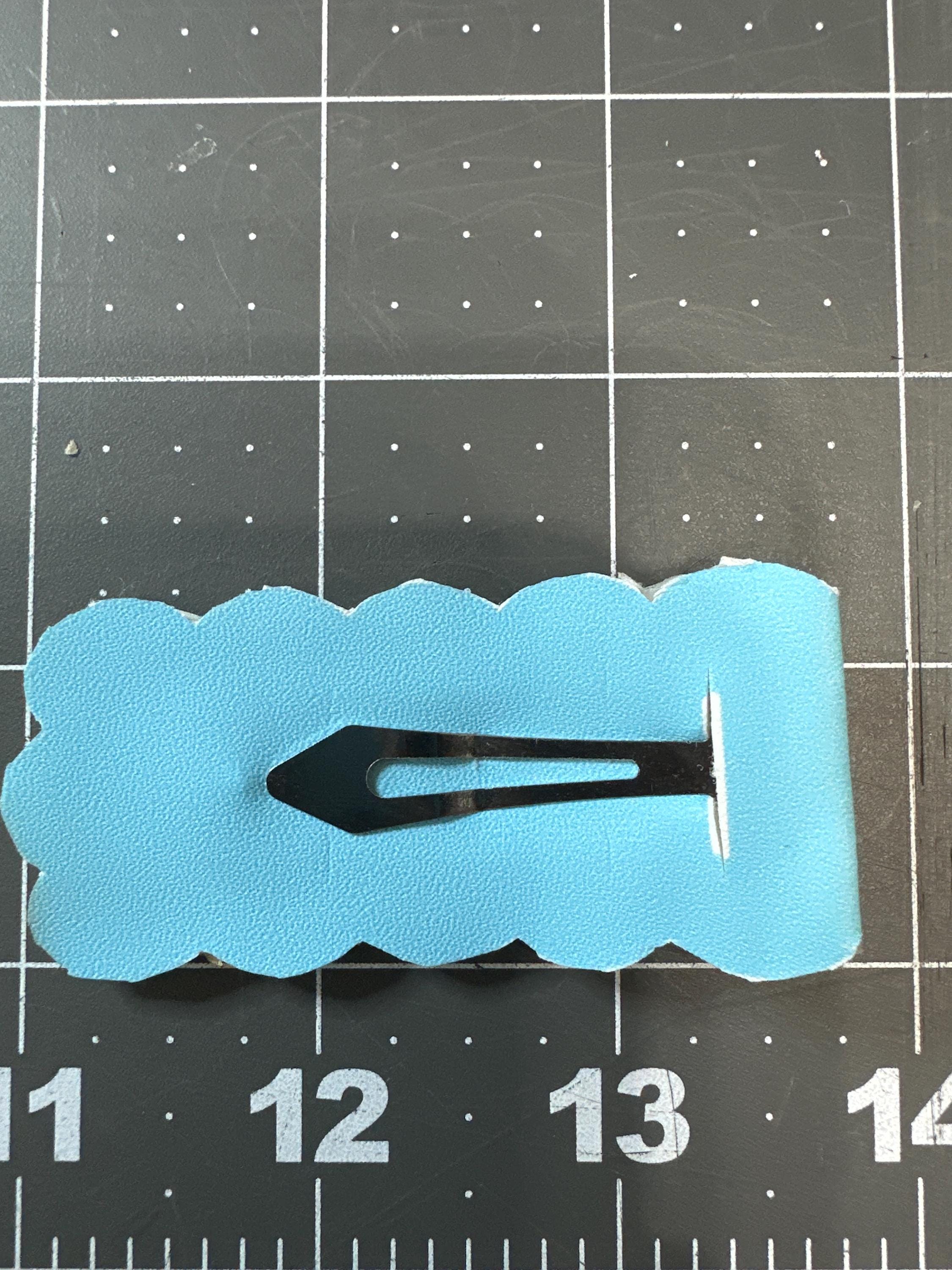 Frozen Faux Leather Hair Clip