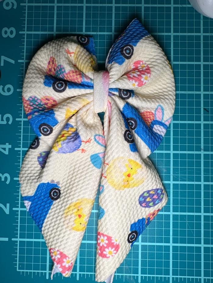 Flowy Sailor Fabric Hair Bows