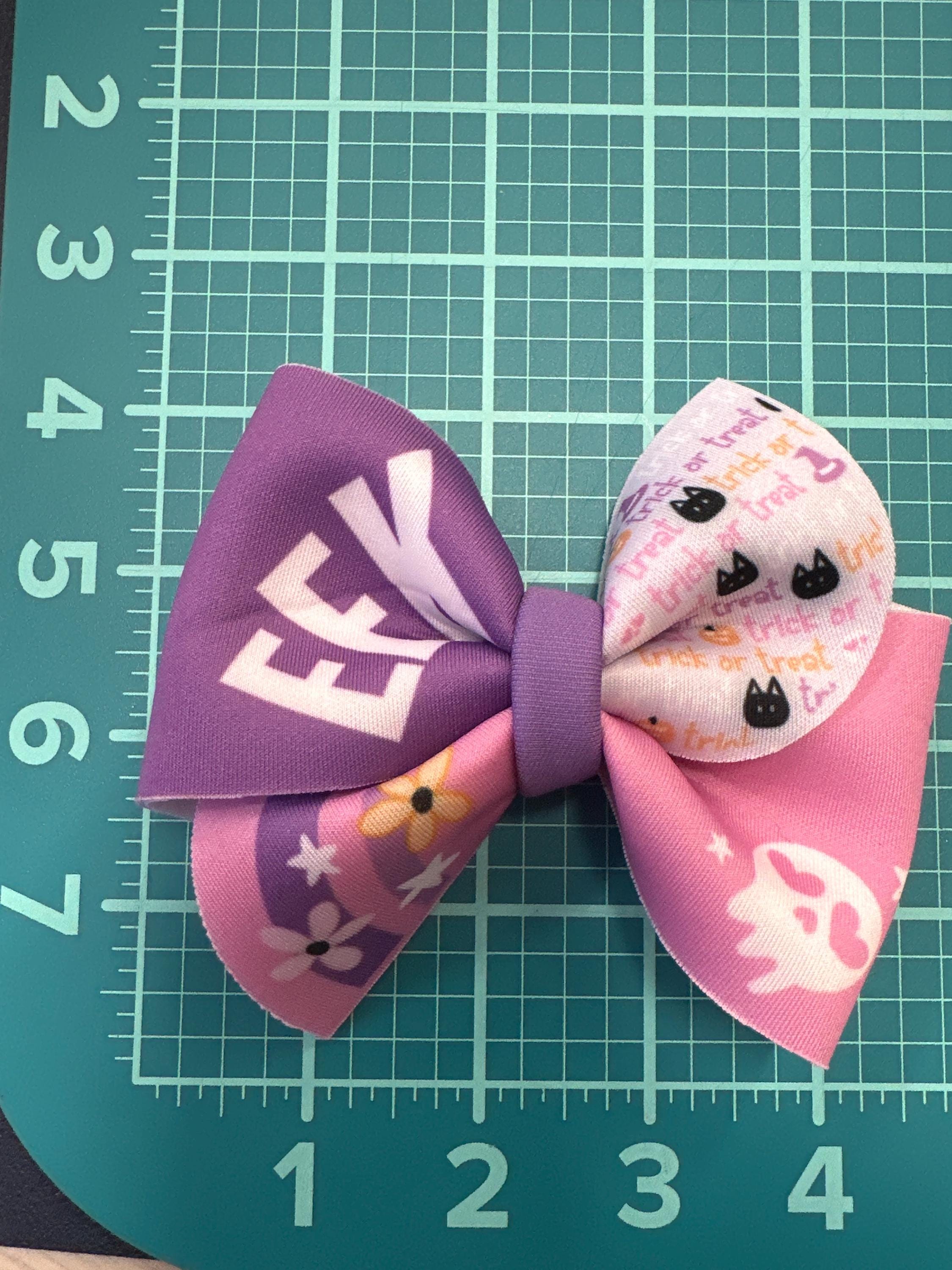 Halloween Pink EEKs Pinwheel Hair bow