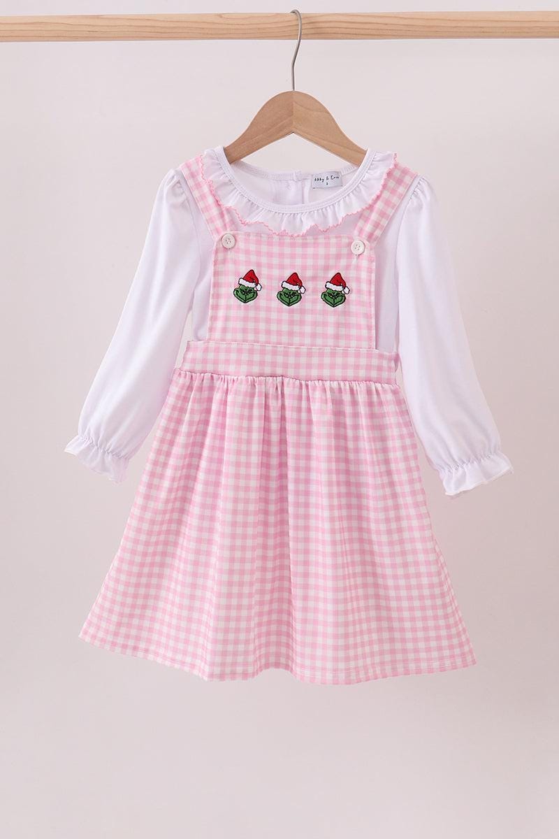 Pink grinch embroidery Outfits