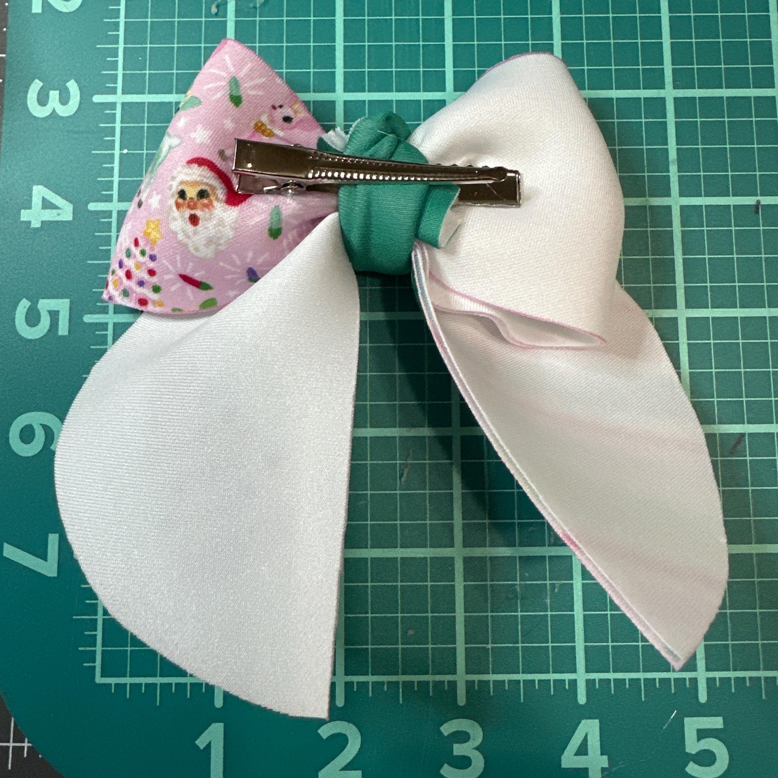Retro Christmas Sailor Neoprene Hair Bows