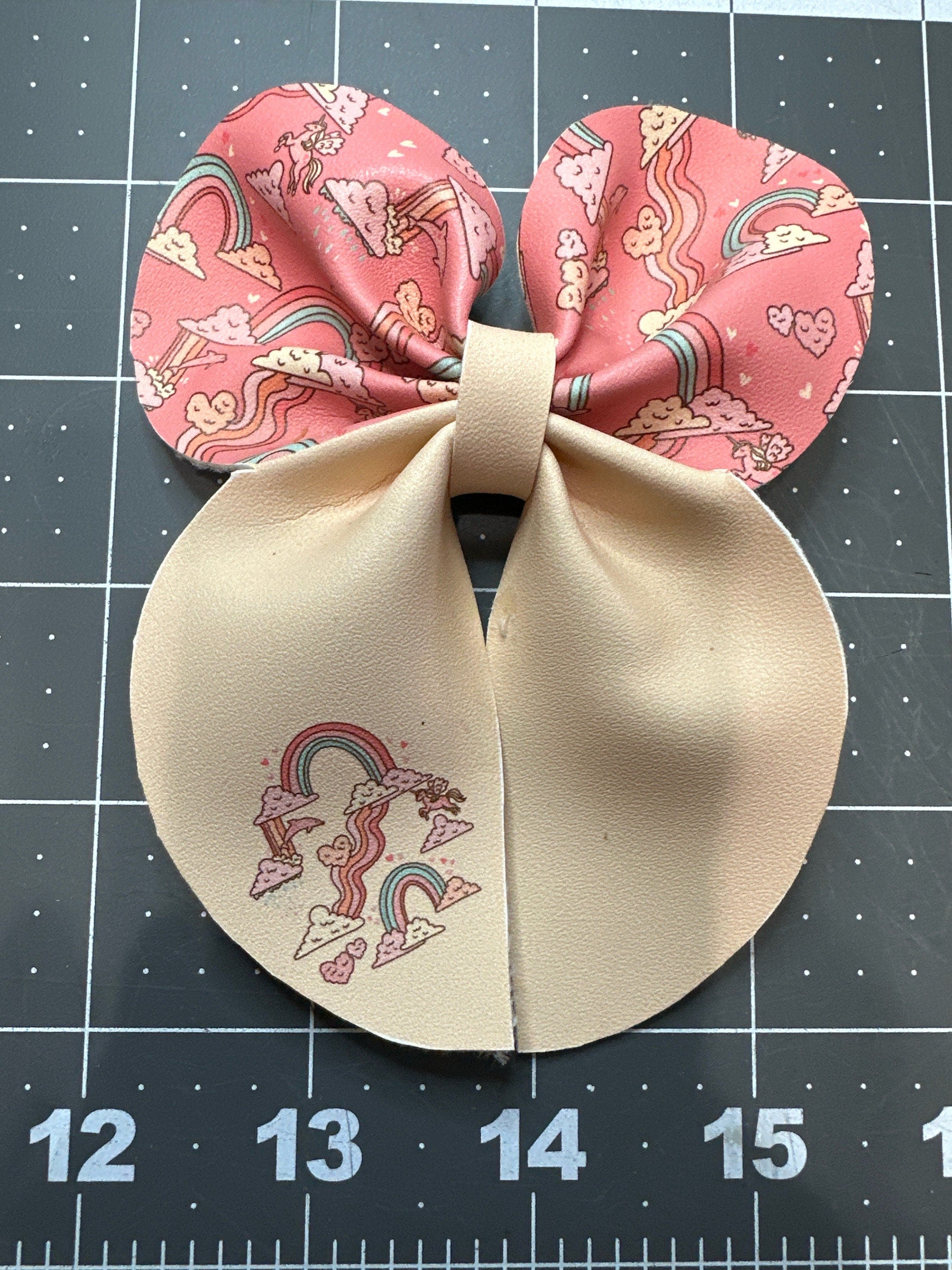 Cloud Nine Bubble Sailor Faux Leather Hair bows