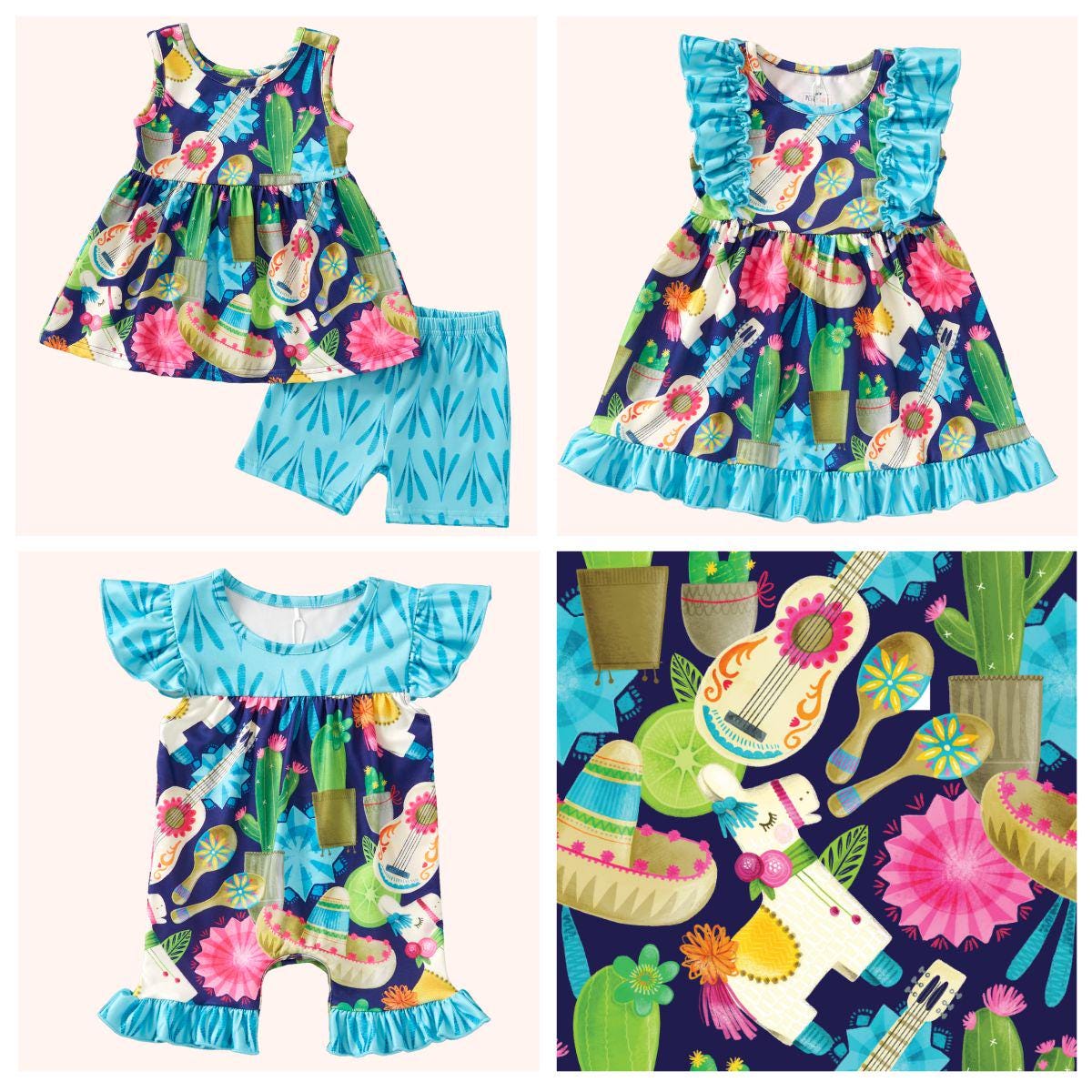 Fiesta Time 2 piece shorts outfits