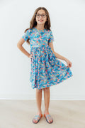Blooming in Wonderland Short Sleeve Pocket Twirl Dress