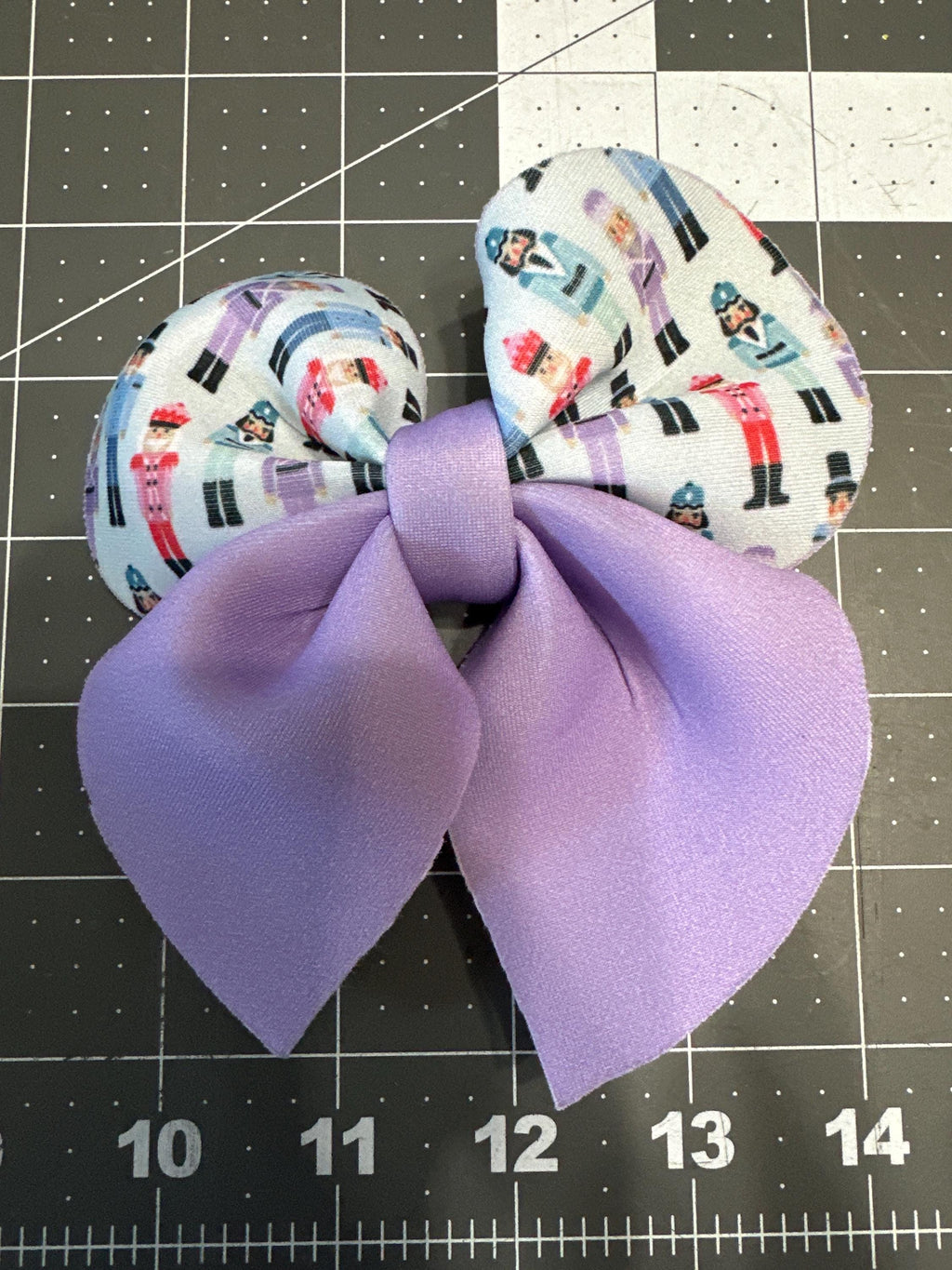 Holly Jolly Christmas Bubble Sailor Neoprene Hair Bows