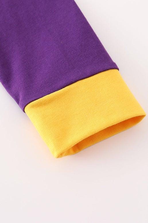 LSU tiger bow girl Long sleeve top