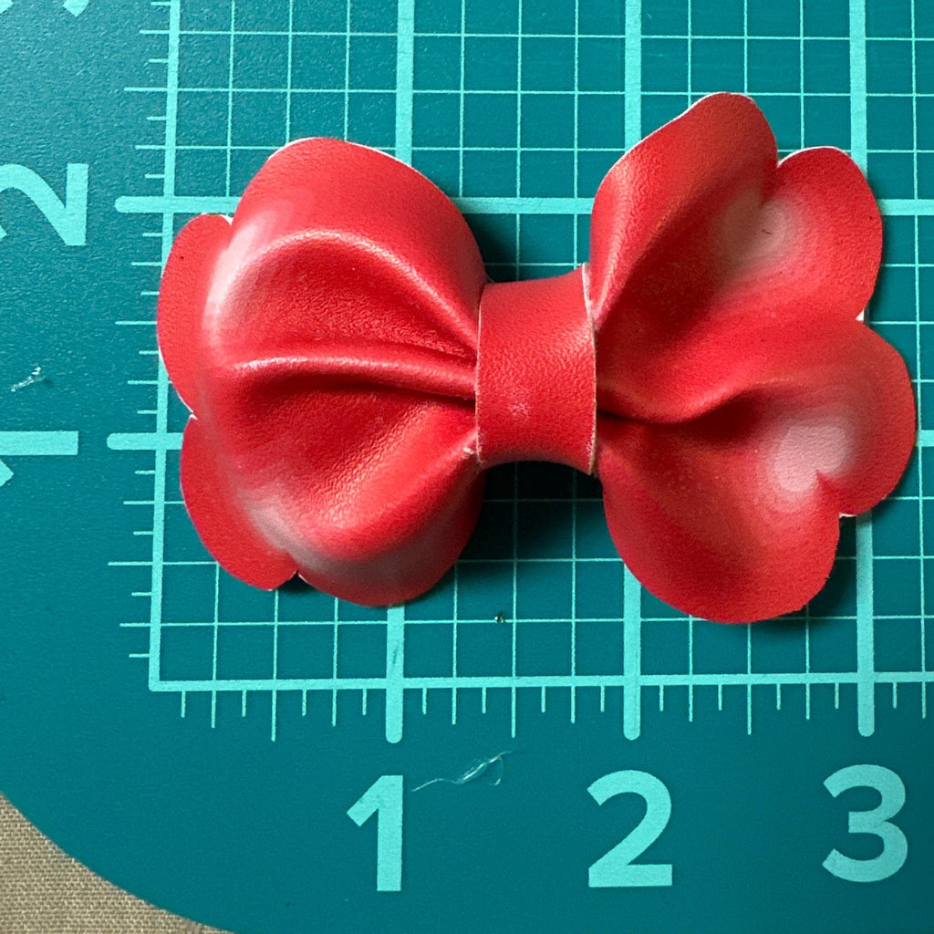 Heart Breaker Faux Leather Hair bows